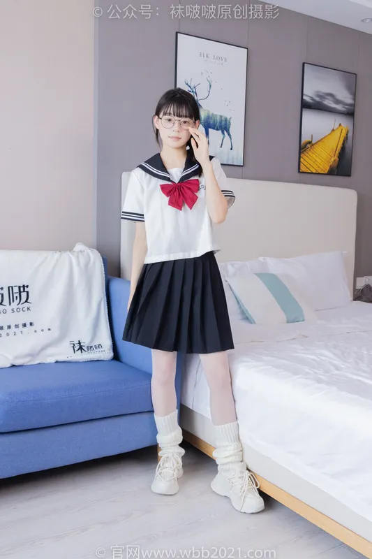 BoBoSocks袜啵啵 No.548 糯米-运动鞋、堆堆袜套、薄白丝、jk制服 - BoBoSocks袜啵啵